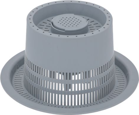 Filtro de aspiracion bomba plastico gris Colged